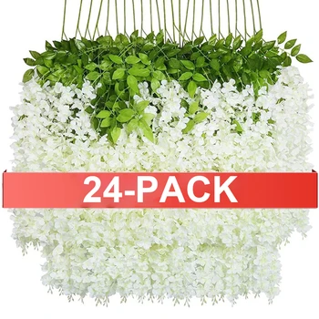 Artificial Wisteria Flower Garland 1