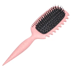 Deluxe Salon - Quality Air Cushion Massage Hairbrush (Pink)