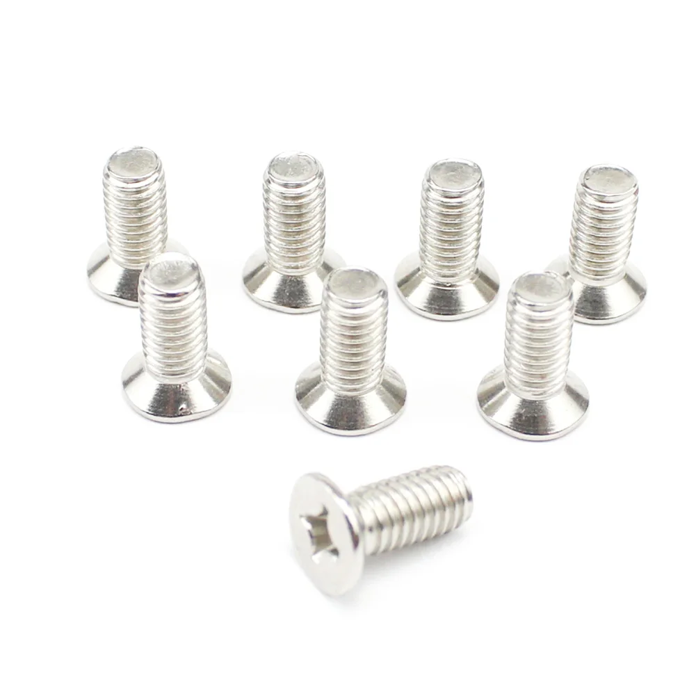 Car accessories 8PCS Stainless Steel Front Brake Disc Rotor Screws for Hyundai Kia (6mm)