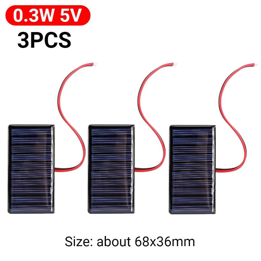 ตัวเลือกสินค้า แผงโซลาร์เซลล์ขนาดเล็ก 5W 12V สำหรับ DIY