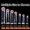 Realistischer großer Dildo, 7 Größen, Frauen, erotisches Analsexspielzeug, Dildo, Saugnapf, Gelee, Dick, schwul, weiche Klitoris, vaginal, falsches Penis-Spielzeug 2