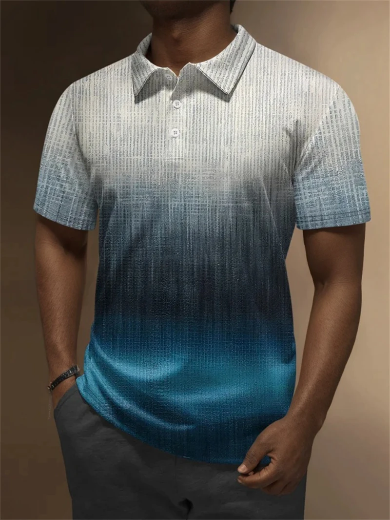 Rainbow Stripe Polo Shirt For Man Gradient Pattern 3D Printed Polo T-Shirts Summer Street Casual Short Sleeve Loose Lapel Tees 7 Sd607149f690c4efa8fec15835faf9026q