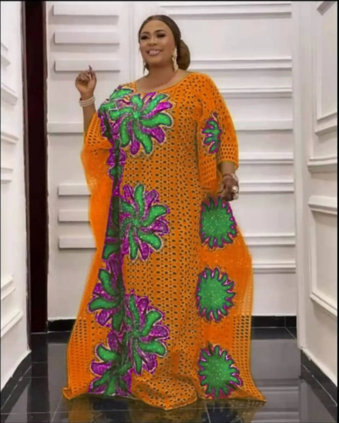 

African Dresses for Women 2023 New African Clothes Dashiki Lace Grand Boubou Robe Africaine Femme Bazin Riche Party Africa Dress