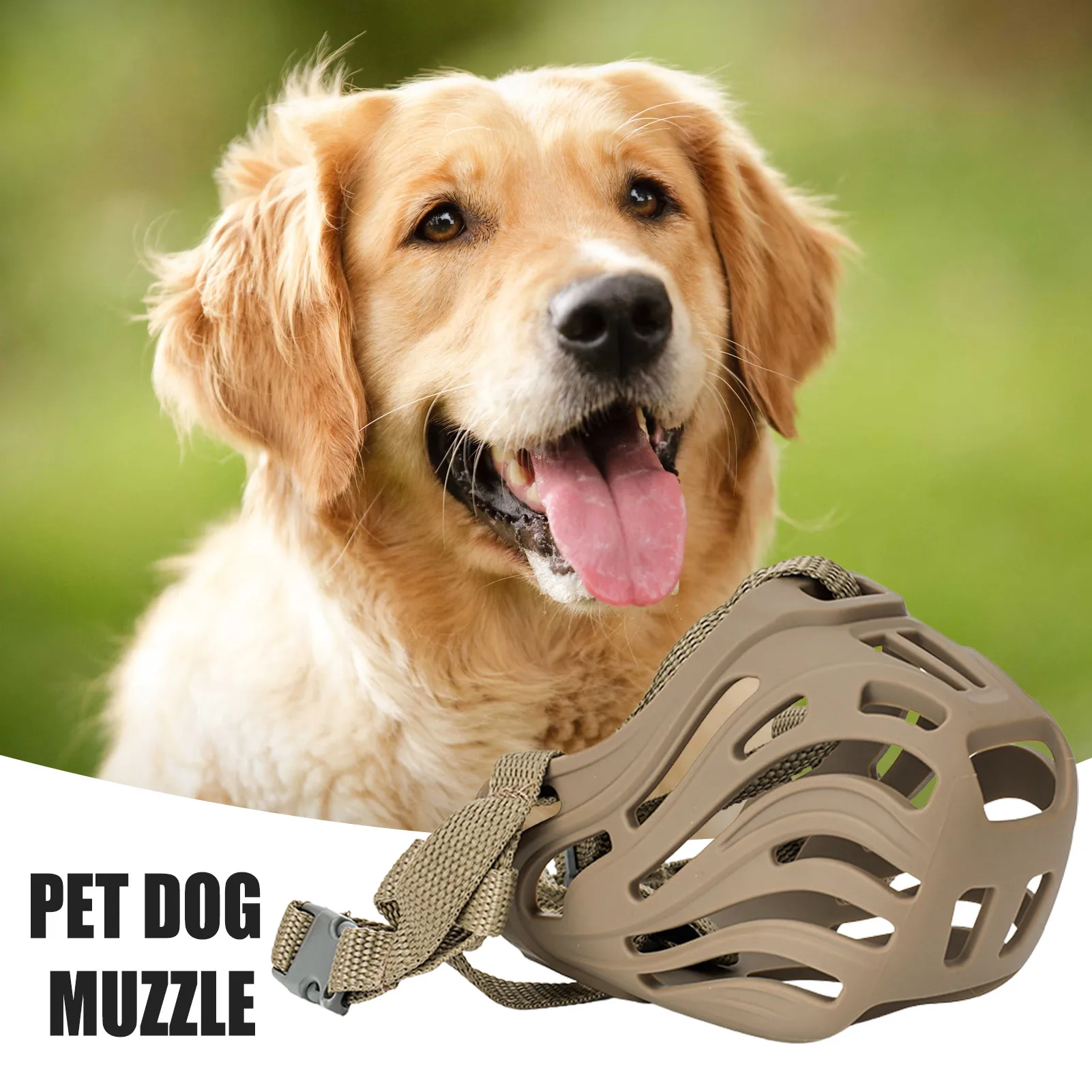 Silicone Dog Muzzle Soft Silicone Dog Mouth Cover Cute Breathable Mouth Guard Prevent Biting Chewing And Licking dog muzzle