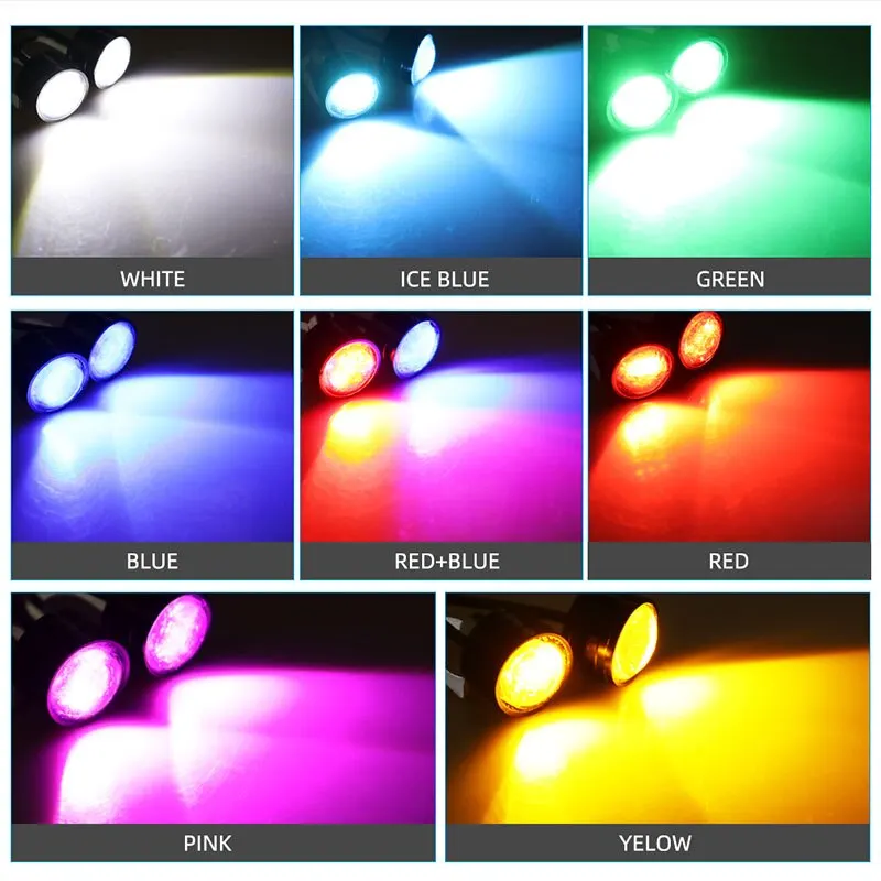 รูปสินค้า ไฟหน้า Strobe Eagle Eye สำหรับรถจักรยานยนต์ Daytime Running Light