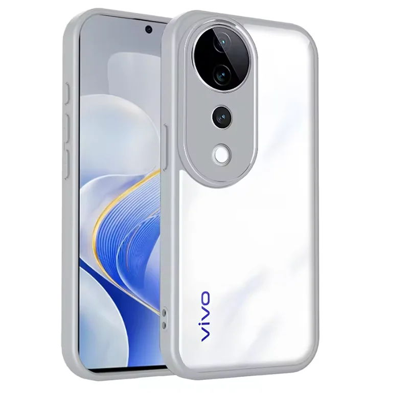 Shockproof Silicone Bumper Clear Matte Back Case