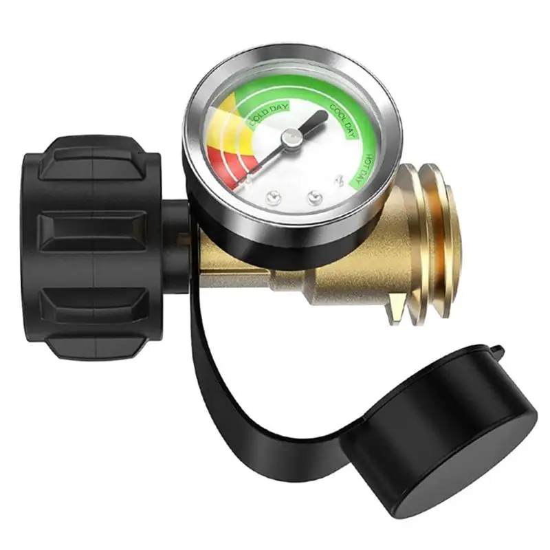new Propane Levels Indicator Portable Metal LP Tank Gauge Propane Meter Heavy Duty Pressure Gauge Propane Cylinder Gauges