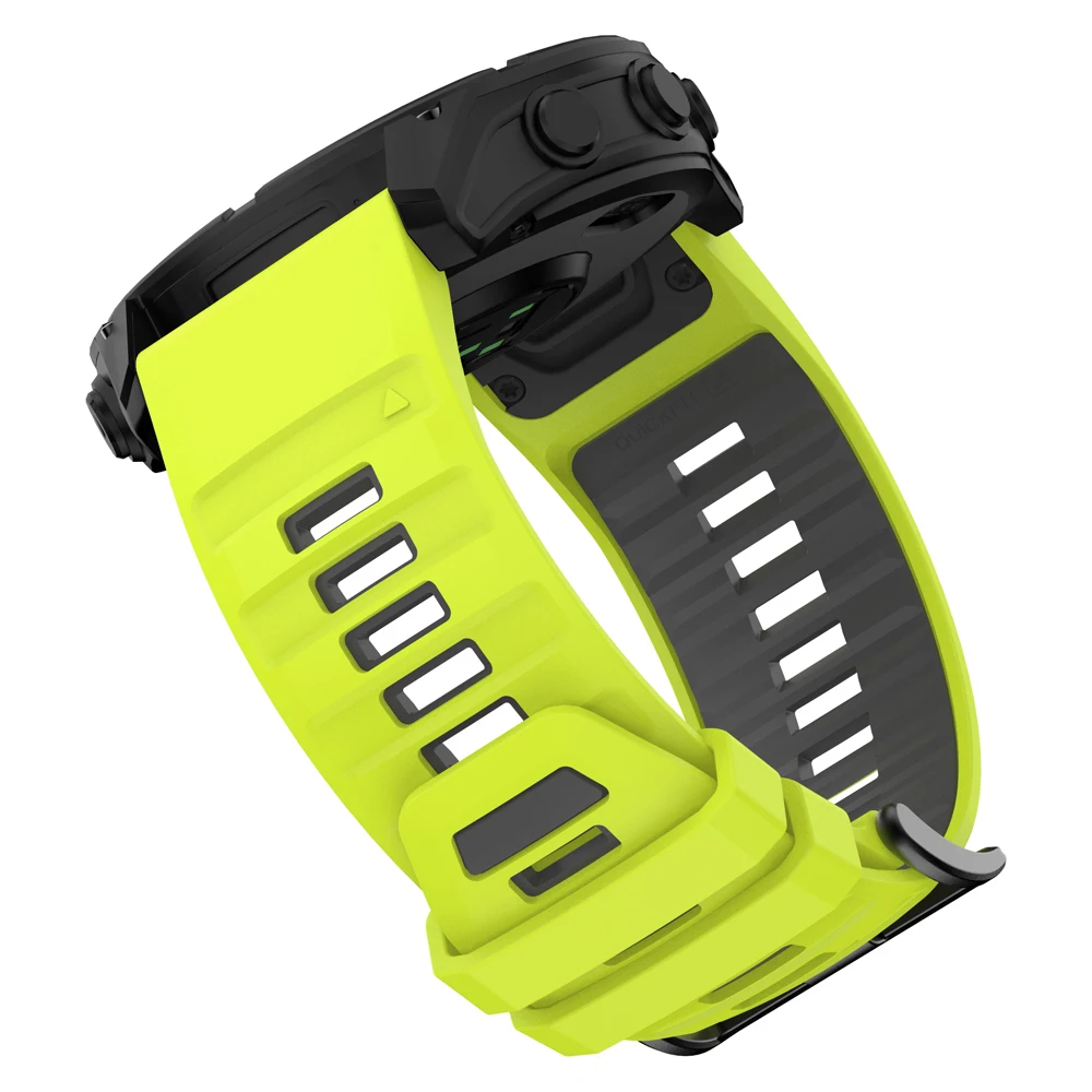 Elite Silicone Strap Bracelet for Fenix8 Watch - QuickFit, 26/22mm, Durable and Stylish