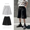 Summer New Y2K Solid Color Cotton Loose Men's Sports Pants Shorts Street Wear Simple Drawstring Straight Casual Shorts Male 4
