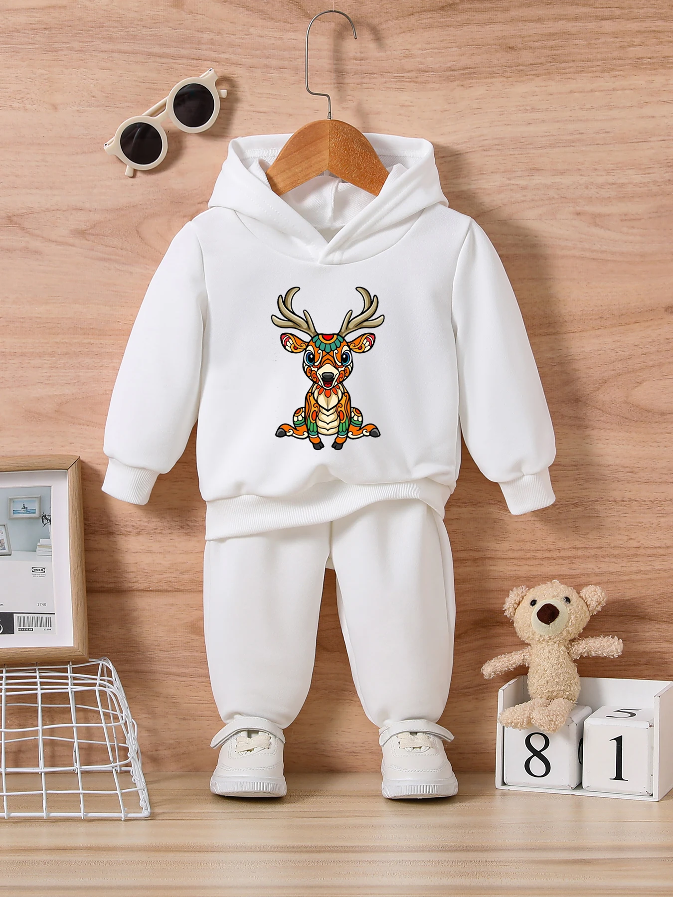 Blanco - Chándal Estampado de Ciervo