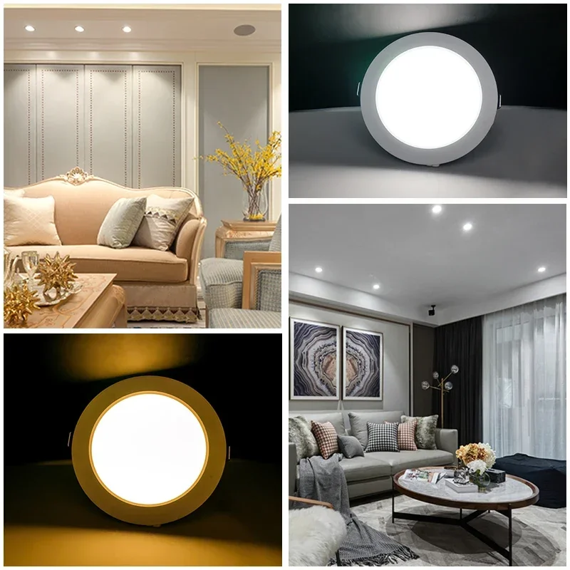 10pcs/lot LED Downlight 3W 5W 7W 9W 12W 15W AC 220V Warm Cold White Recessed Led Lamp Spot Light Led Bulb for Bedroom Kitchen led downlight