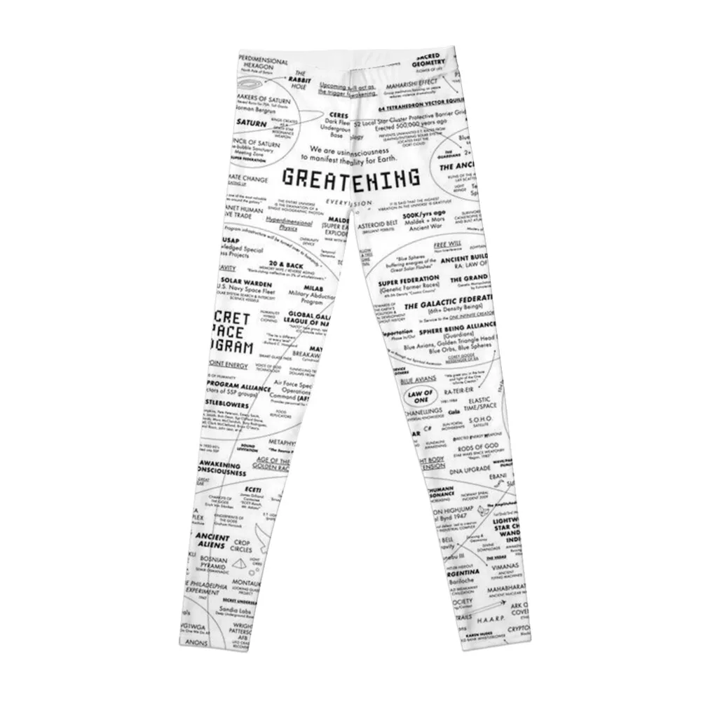 

White Great School Leggings sporty leggings woman push up