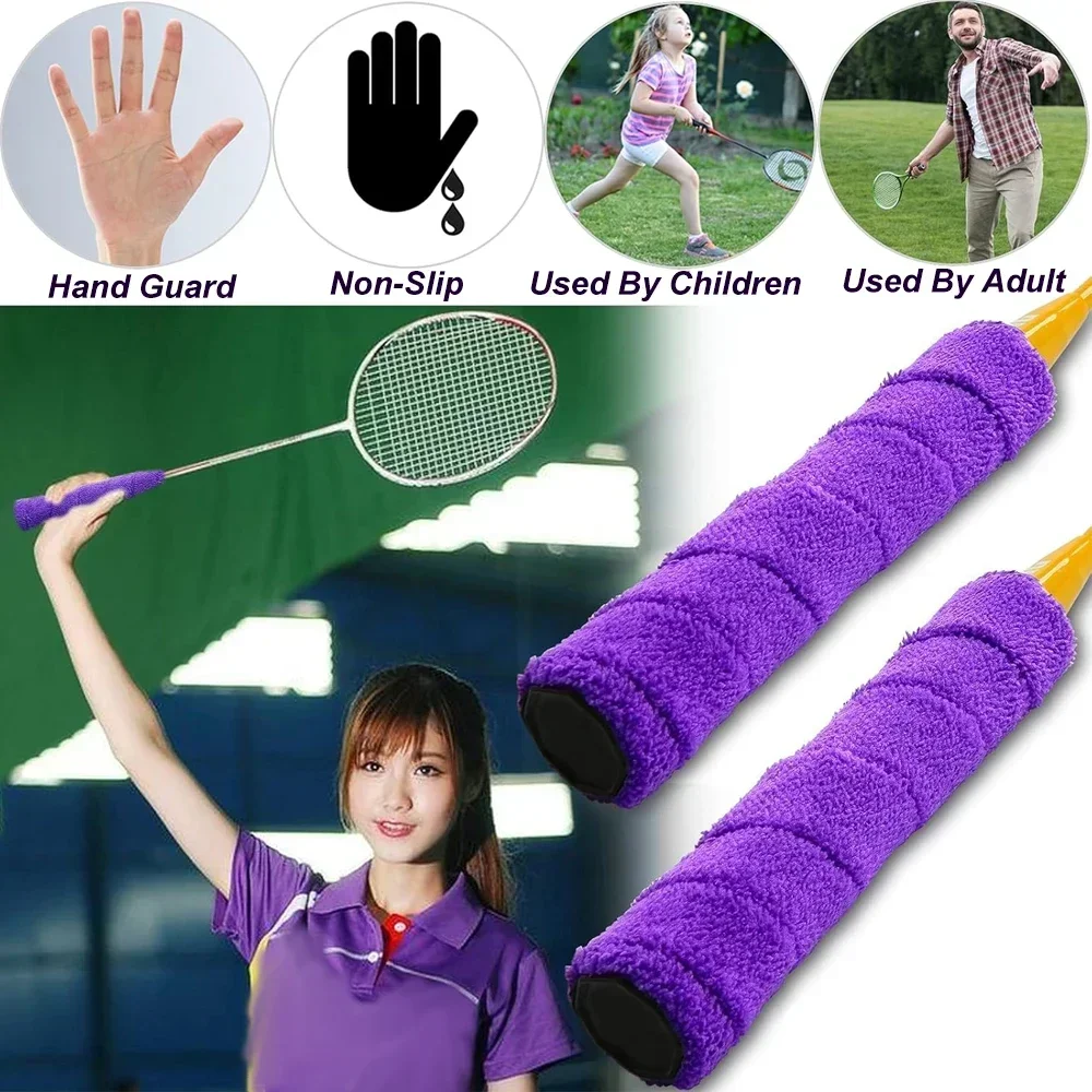 10M Tennis Racket Grip Tape Badminton Racket Thickened Towel Grips Super Absorbent Anti-slip Cotton Towel Overgrips Tape racket grips racket tape badminton overgrip sweatband grip tape