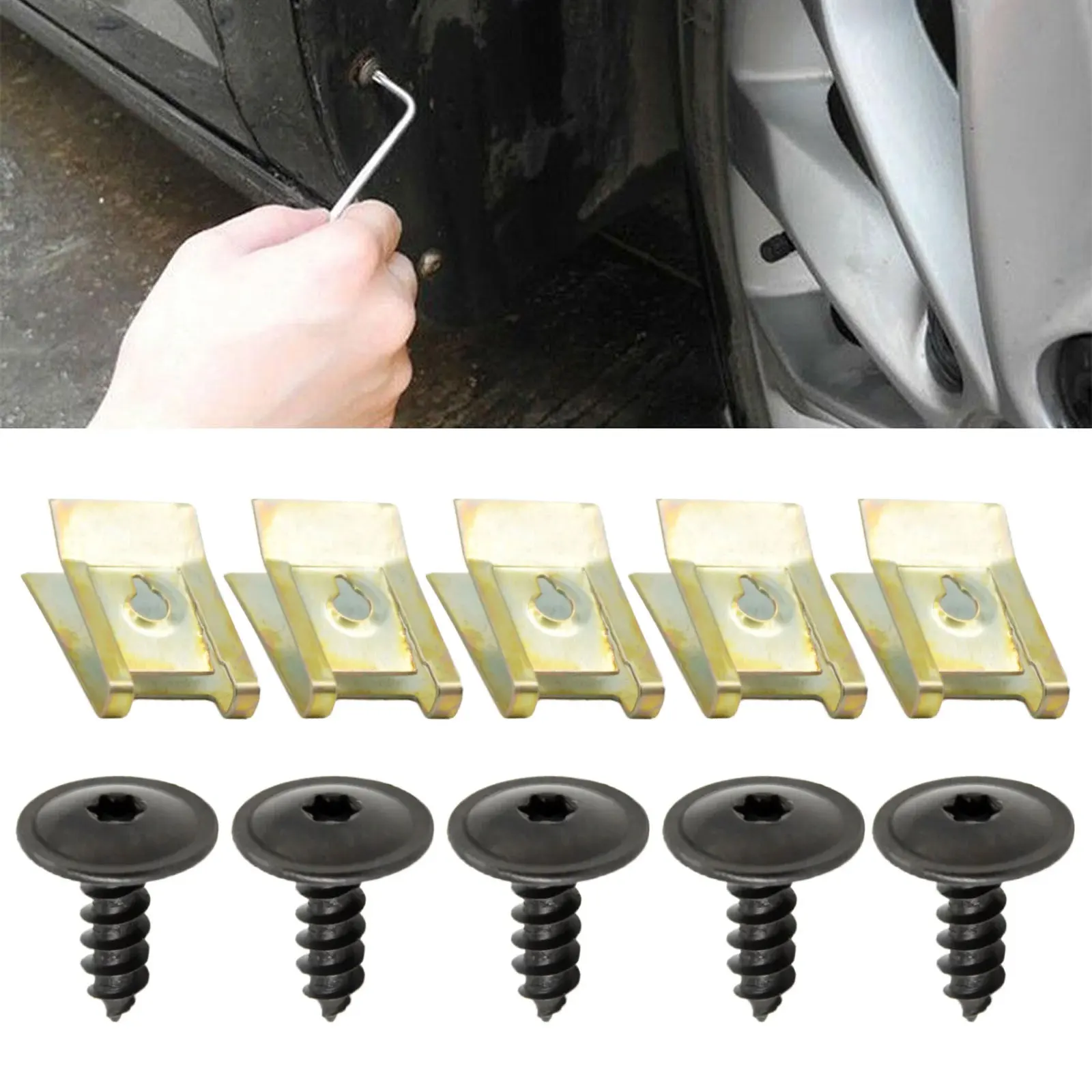 Wheel Arch Liner Self Tapping Screws M5x16 Torx Head Screw For Audi A3 A4 A5 A6 A7 A8 Quattro Q3 Q5 Q7 R8 RS3 RS5 S4 S5 S6 S8