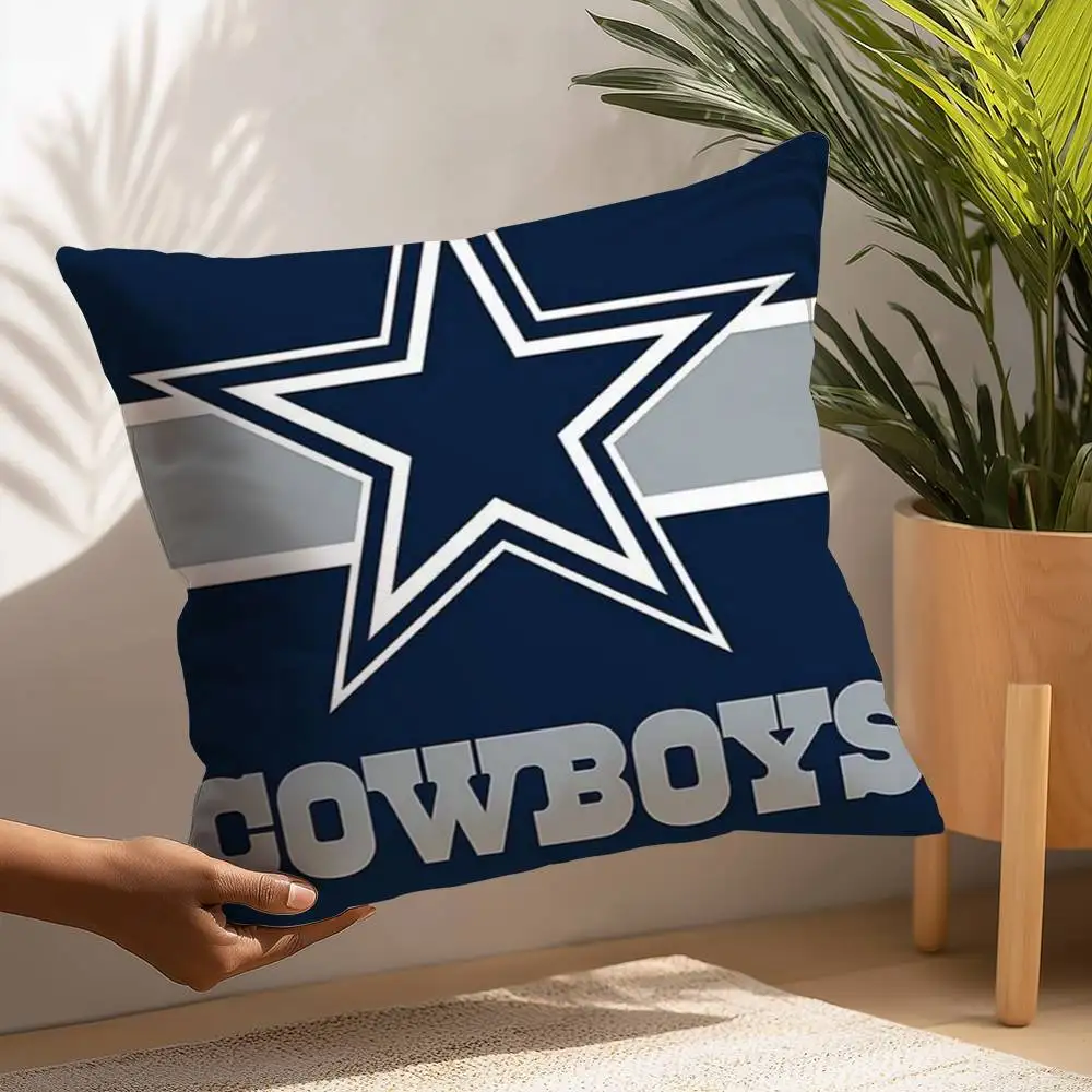 Rugby D-DallaS C-CowboyS Kissenbezug, Plüschstoff, weicher Kissenbezug, doppelseitiger Druck, Kissenbezug, Haushaltsgeschenke – Detail 16