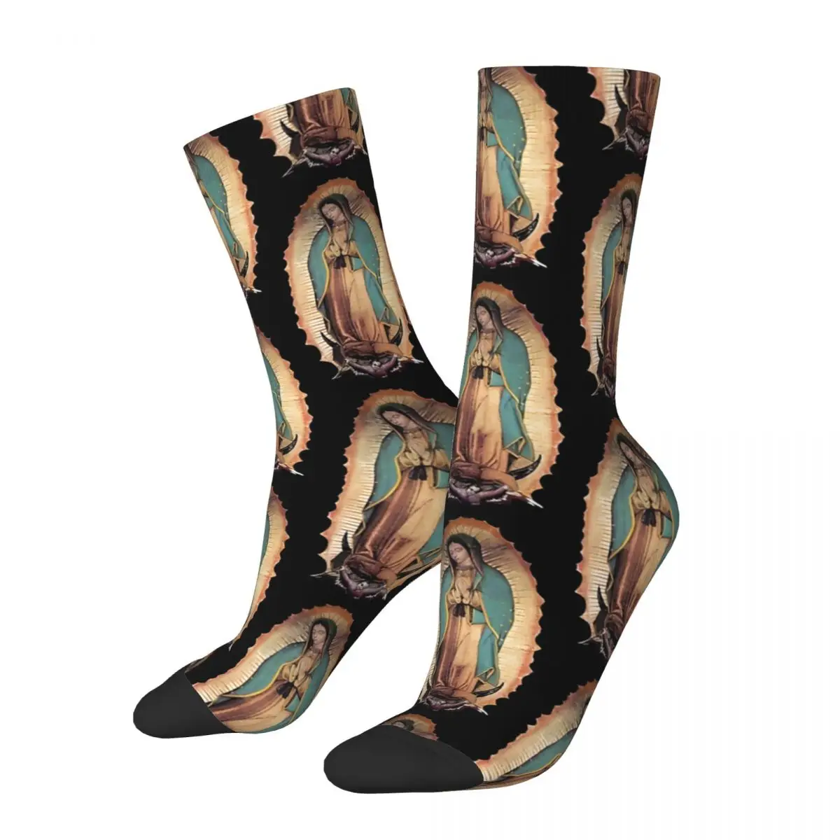 

Our Lady Of Guadalupe Jesus Christ Unisex Winter Socks Running Happy Socks Street Style Crazy Sock