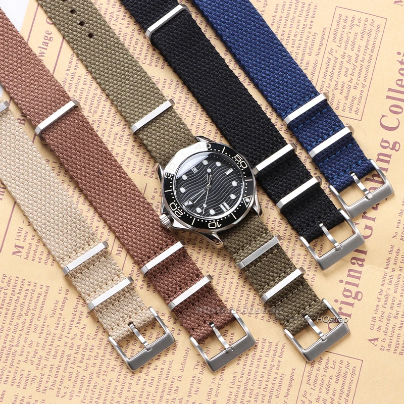 Premium Nylon Waterproof Sport Watch Strap - High-Quality Wristband