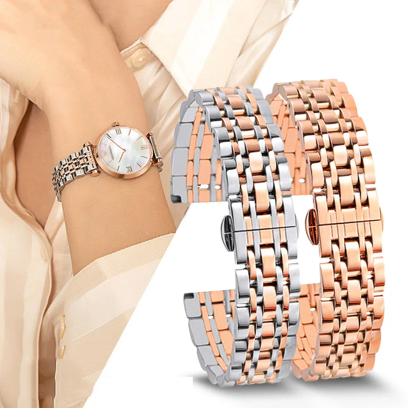 Affordable Elegance Gold Tone Stainless Steel 26 mm Wristwatch Band 1266_K0024101