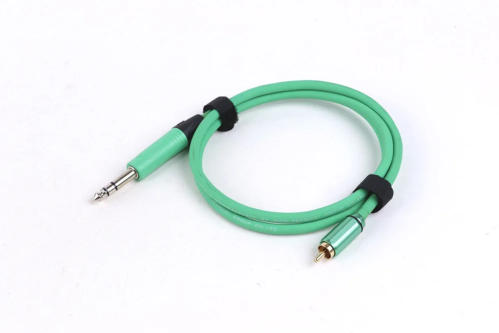 1/4 Zoll auf RCA-Kabel, 1/4 Zoll TRS auf RCA-Audioleitung, 6,35 mm Stereo-Buchse auf RCA-Kabel für AV-Receiver, Lautsprecher, Verstärker, Heimkino – Detail 8