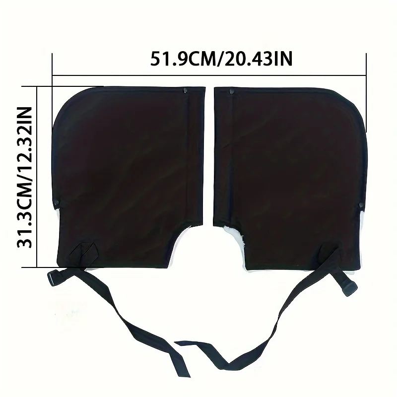 Windproof Motorcycle Handlebar Gloves 32x27x2.5cm Warm Velvet Covers For Cold Winter Warmer Motorbike/Scooter Handlebar Grip 3