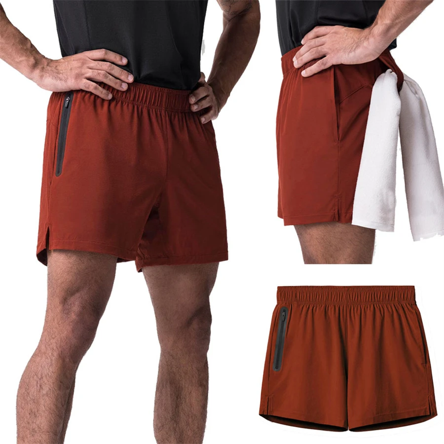 

2023 Summer New Gym Jogging Exercise Shorts Men Sports Fitness Quick-drying Multiple pockets Running Shorts