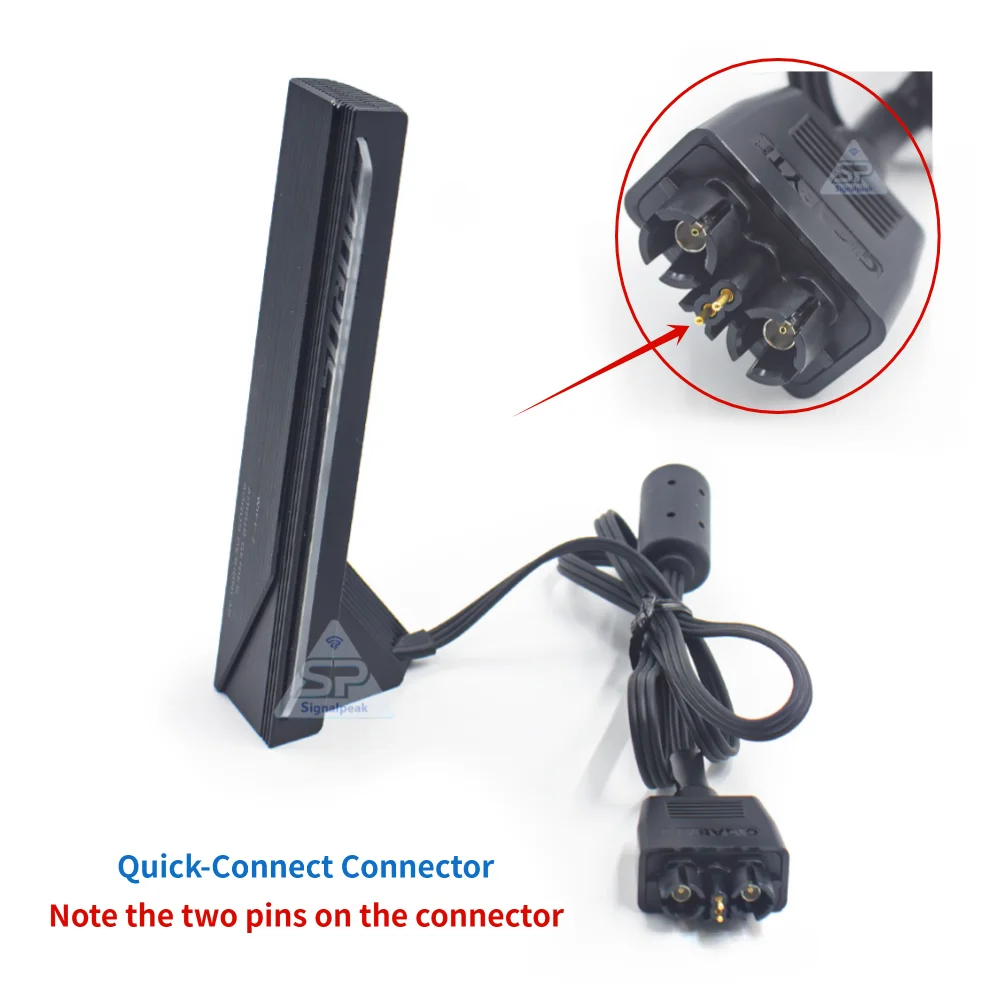 X870E Z890 XTREME AI TOP 마더보드용 ARGB Contral 기능이 있는 새로운 오리지널 Wi-Fi 7 EZ-Plug 지향성 초고이득 안테나