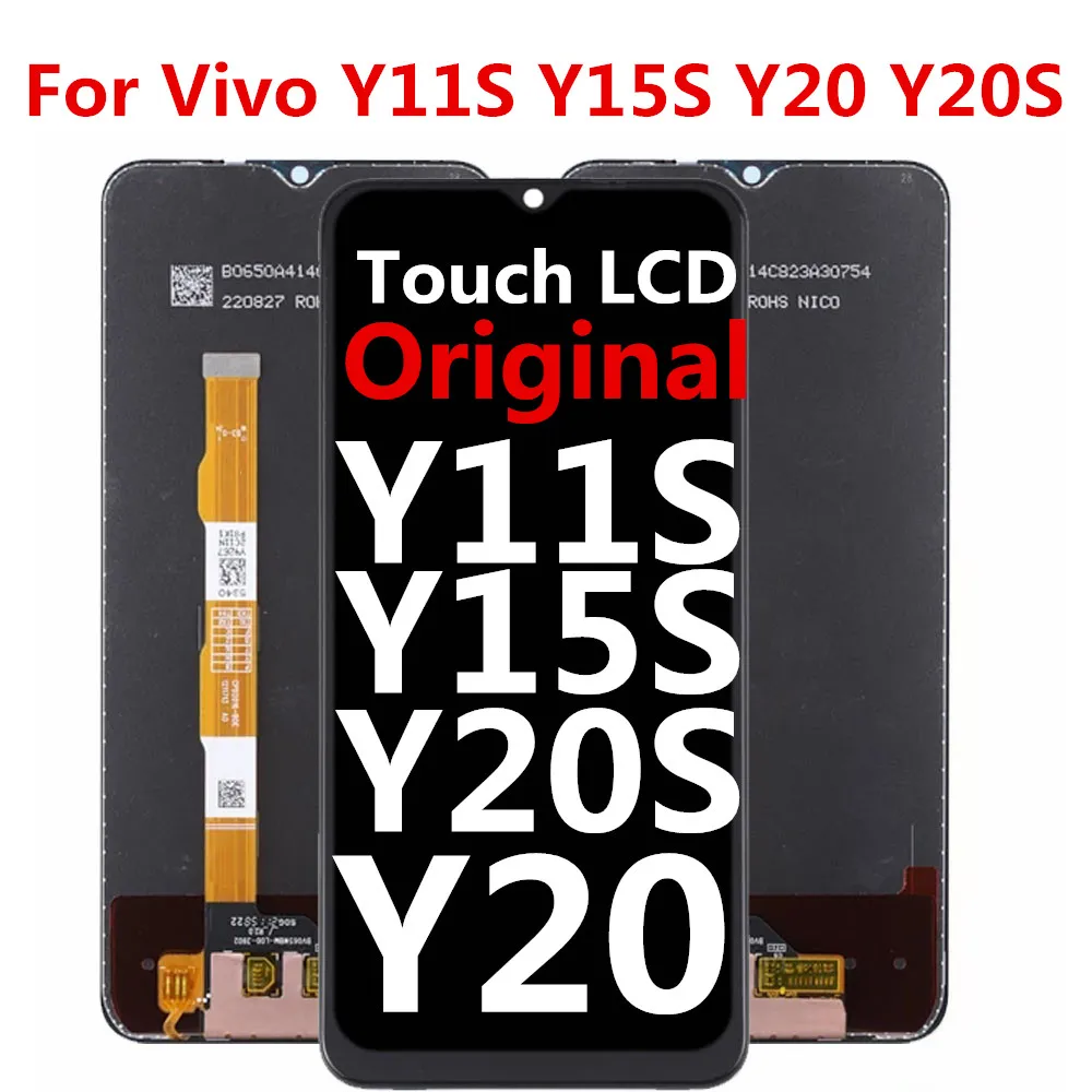 

6,51 "Оригинальный ЖК-дисплей для VIVO Y11s Y15a Y15s стандартный ЖК-дисплей с сенсорным экраном дигитайзер для VIVO Y20 Y20i Y20s дисплей