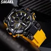 SMAEL Colorful Alloy Watch Men's Outdoor Sports Waterproof Multi functional Electronic Watch  8027 4