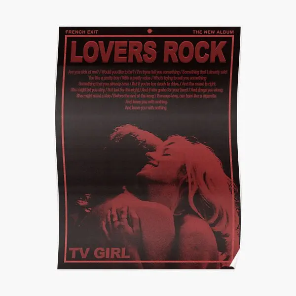 Tv Girl Lovers Rock Poster Print Art Decor Decoration Murale Picture Funny Room Home Modern Wall Vintage Painting No Frame