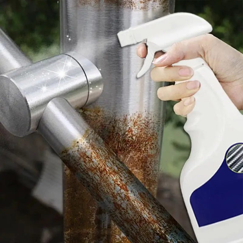 Heavy-Duty Metal Rust Remover Inhibitor Derusting Spray 500ml Powerful Metal Rust Remover Multi-purpose