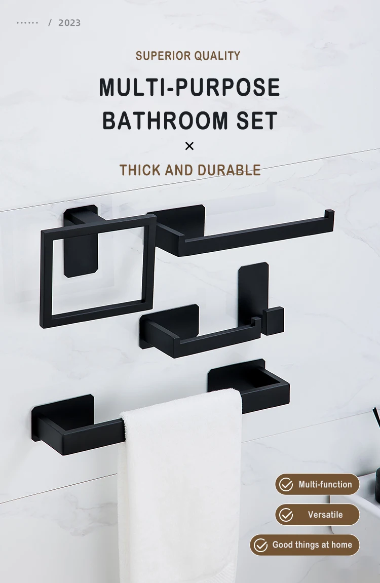 Description Picture 5 of itemNo Drilling Bathroom Towel Ring Stainless Steel Self-adhesive Towel Rack Holder Towel Organizer Bathroom Organizer Shelf