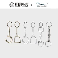 saddlery key keychain hook clasp Equestrian accessories gag bit stirrup decoration 8901008 1