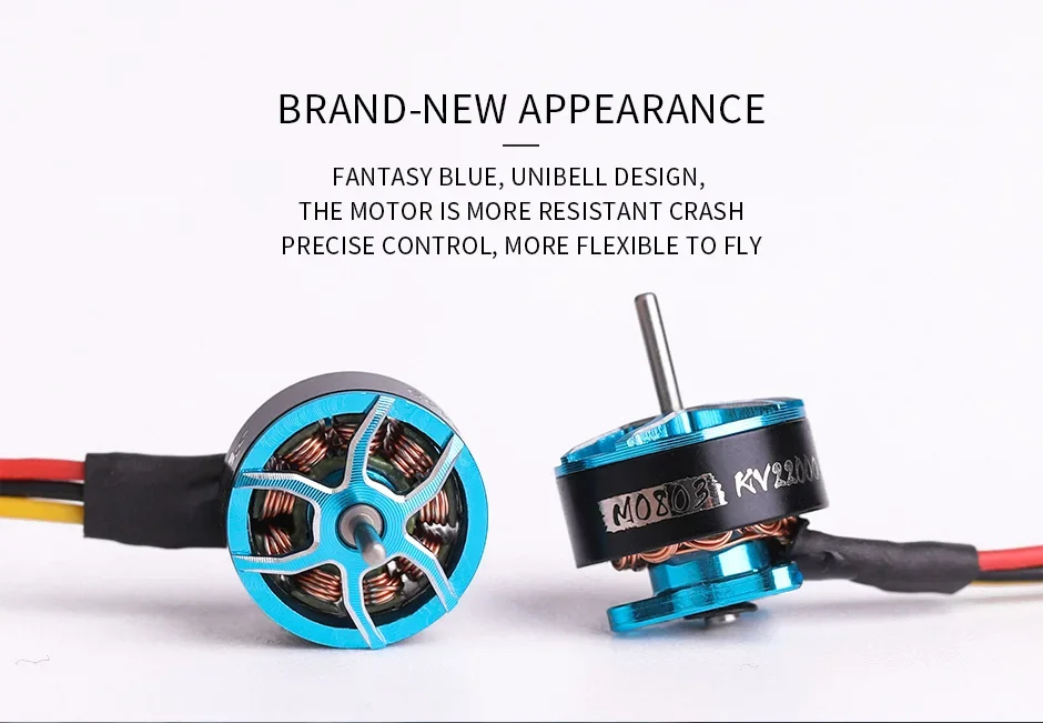 T-MOTOR T-Hobby M0803 KV22000 Moteur Sans Balais monté sur un drone micro whoop