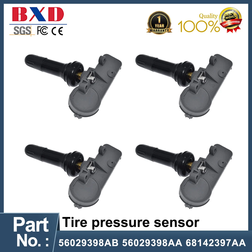 56029398AB TPMS Tire Pressure Monitor Sensor 433MHZ For Jeep Chrysler 
