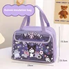 Cartoon Kuromi Insulated Bag Cute and Stainproof Sanrio New Lunch Box Handbag Large Capacity Waterproof Insulated Bento Bag 5