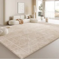 Light Luxury Living Room Decoration Carpet Large Area Rugs for Bedroom Fluffy Plush Bedside Floor Mat Thick Anti-slip Lounge Rug 1
