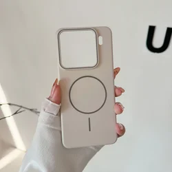 Enhanced Magnetic Wireless Charging Shockproof Case with Skin-Friendly Protection for Xiaomi 13 Pro (Antique White)