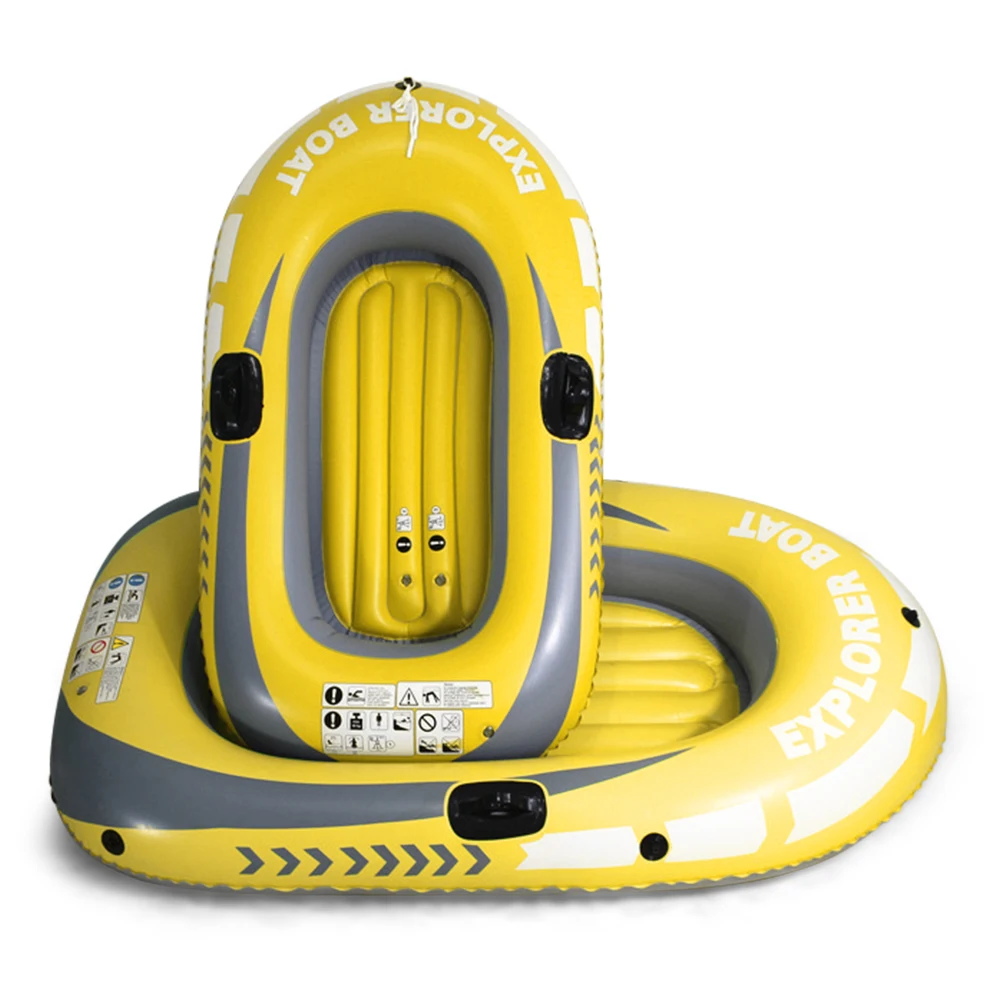 1/2 Person Inflatable Boat Kayak Canoe Fishing Boat with Double Valve Fishing Canoe Dinghy Marine