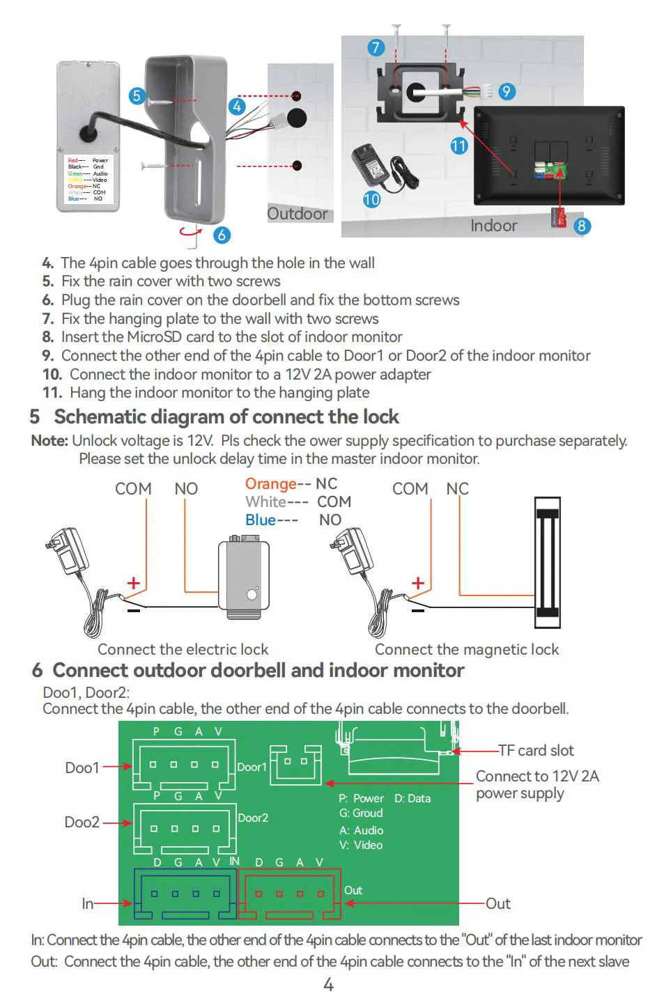 KW06 Wifi Video Doorbell System 1080P Visual Doorphone Door Bell Camera Tuya App