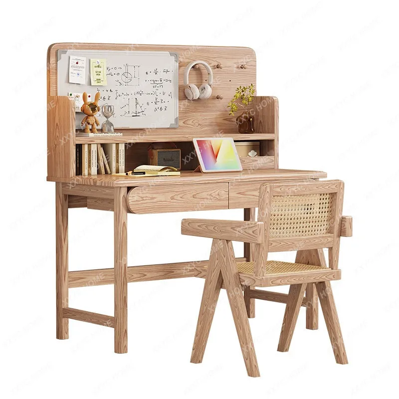 

Nordic Solid Wood Children's Desk Ash Wood Study Table