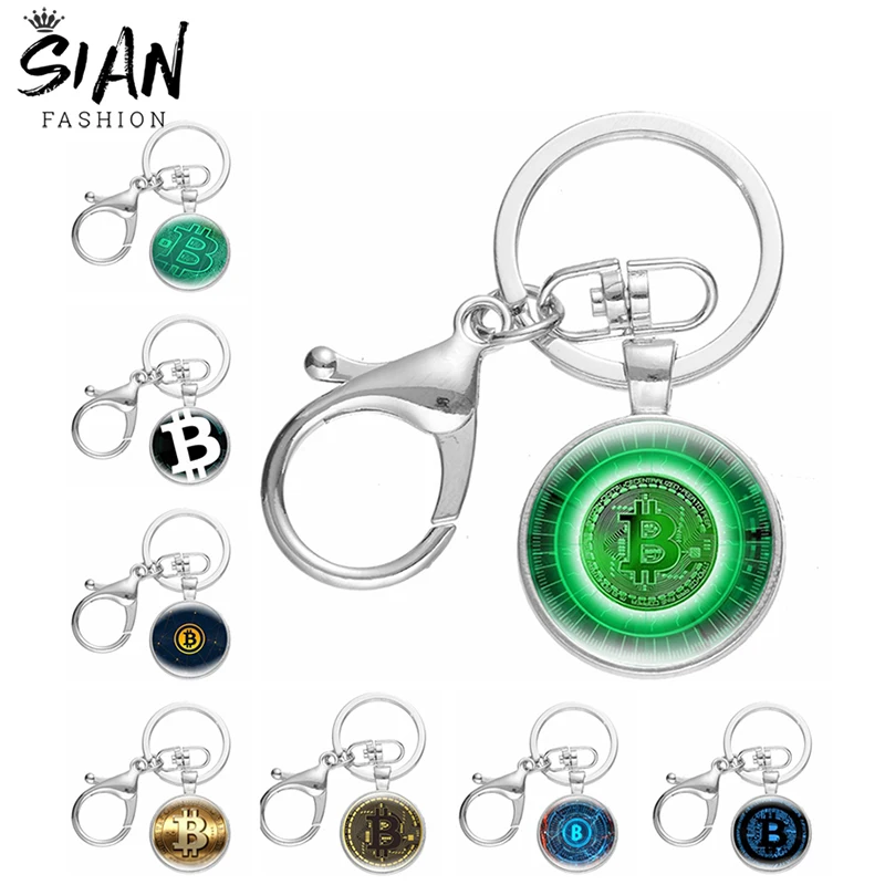 Bitcoin Design Keychains Holder Cryptocurrency Bitcoin Theme Key Chains