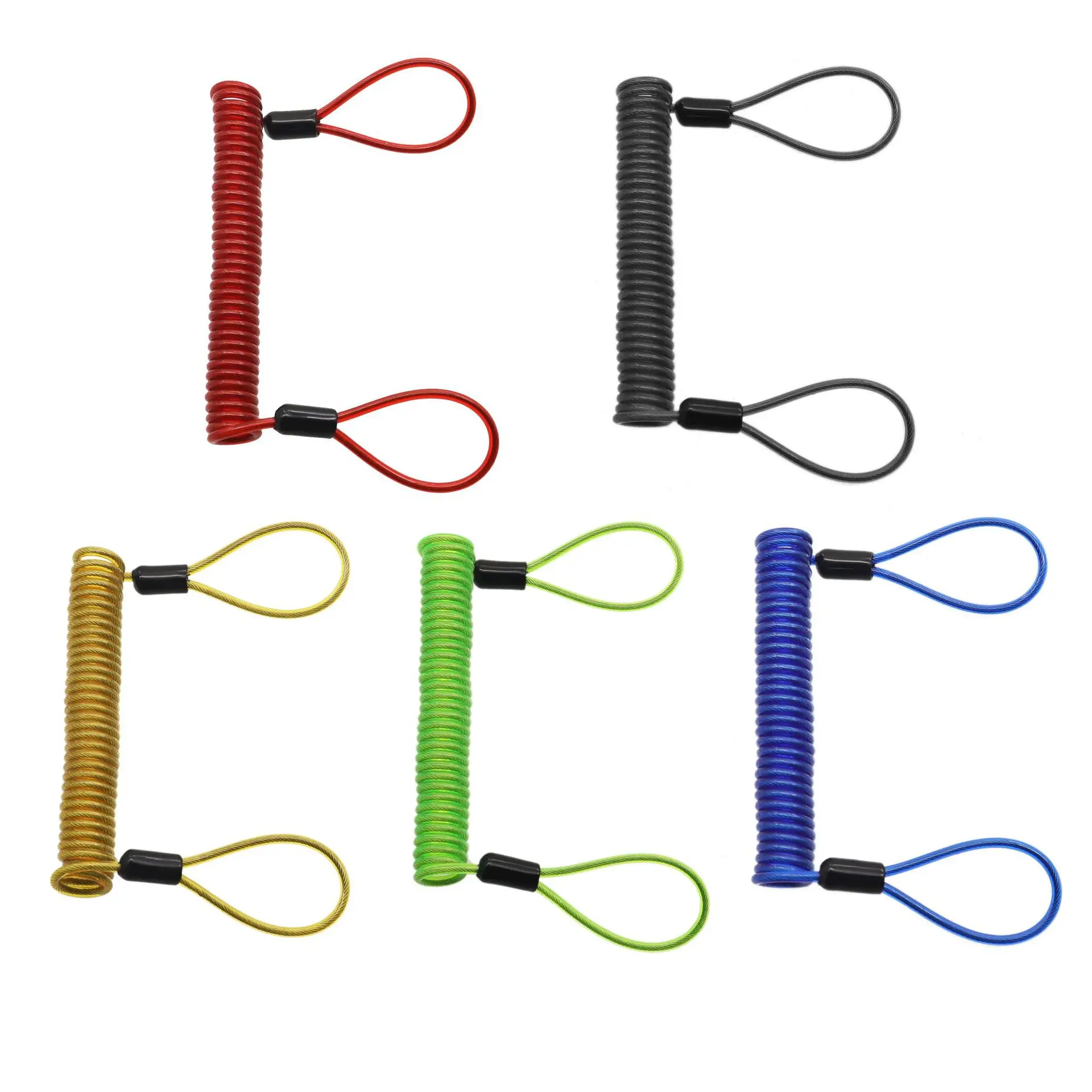 

Helmet Motorcycle Disc Brake Lock Anti-theft Spring Reminder Rope European and American Creative Travel Wire Rope