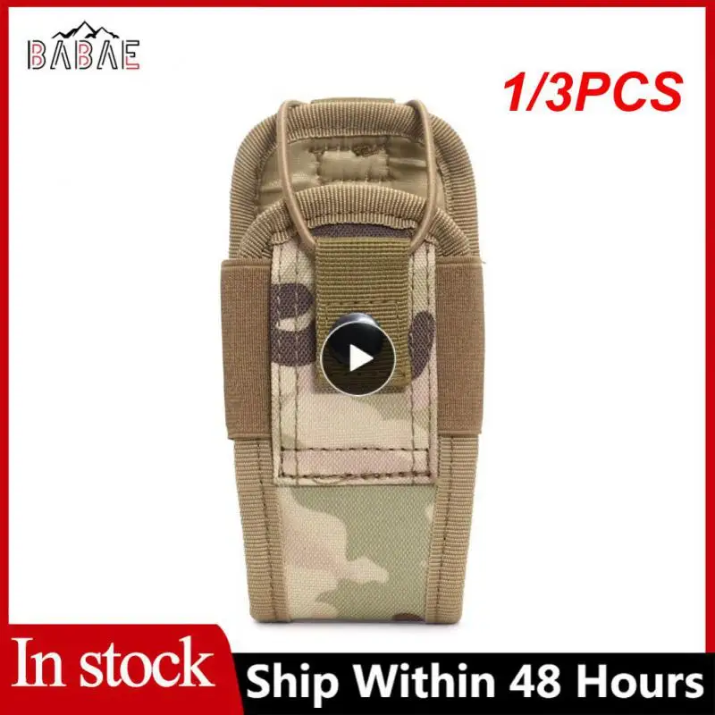 

1/3PCS Tactical Molle Radio Walkie Talkie Pouch Waist Bag Holder Pocket Portable Interphone Holster Carry Bag for Hunting