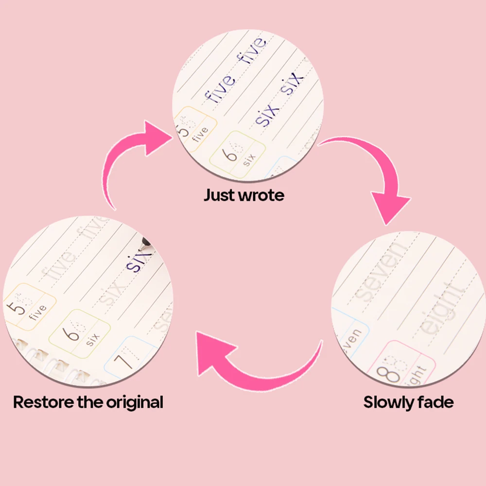 Reusable Magic Copybook Drawing Toys for Children Montessori Pen Control Training Writing Sticker Learning Educational Toy Kids