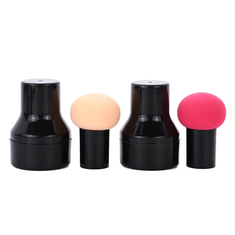 Cosmetic Puff Powder Brush Round Head Mushroom Shape Handle Makeup Foundation Sponge Concealer Smooth Dry &Wet Beauty Tool