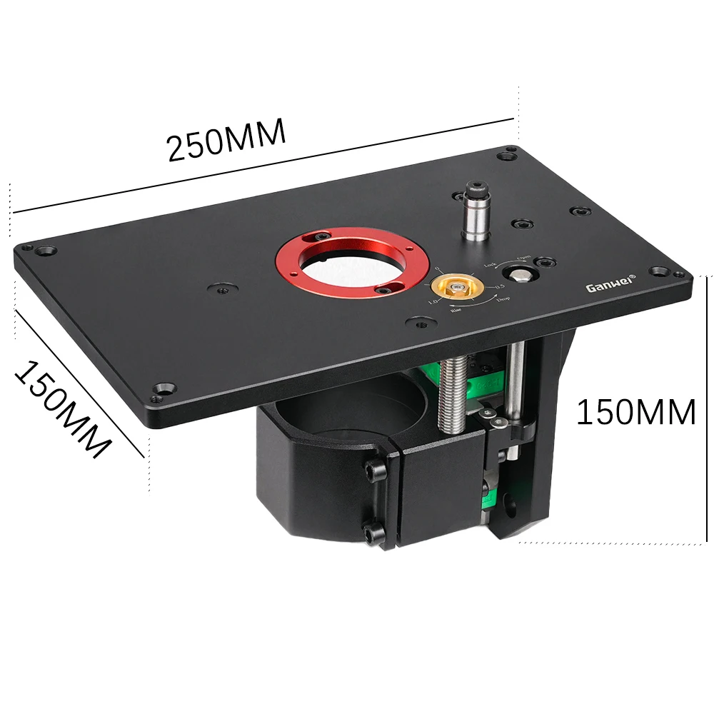 Router Lift Kit Router Table Insert Plate Lifting Base M8 Inverted