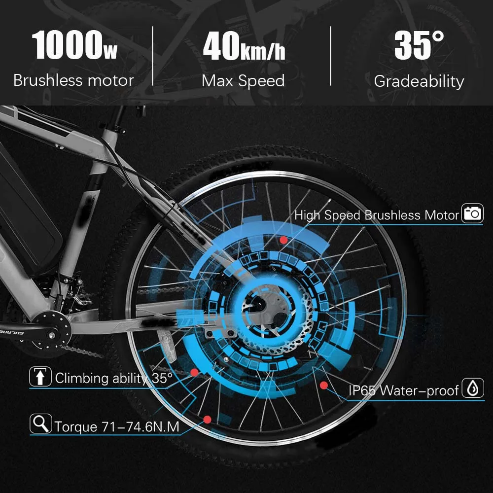 Kit de conversion de vélo électrique Roue moteur Mauritius