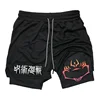 Jujutsu Kaisen Anime Graphic 2 in 1 Compression Shorts for Men Quick Dry Lightweight Gym Performance Shorts Athletic Activewear 6