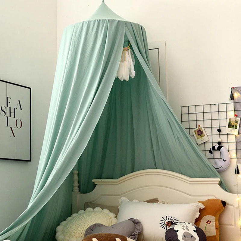 Roze Hemelbed Babybedje Klamboe Tent Meisjes Kamer Kinderen Spelen Tent Voor Kinderen Slaapkamer Decoratie|Net voor - AliExpress