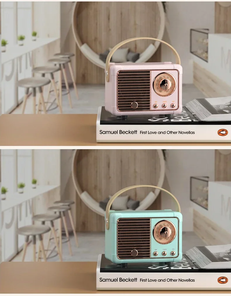Description Picture 4 of itemHM11 Portable Bluetooth Speaker Wireless Bass Subwoofer Outdoor For Car Stereo Loudspeaker Mini Retro Music Box for Ios/android
